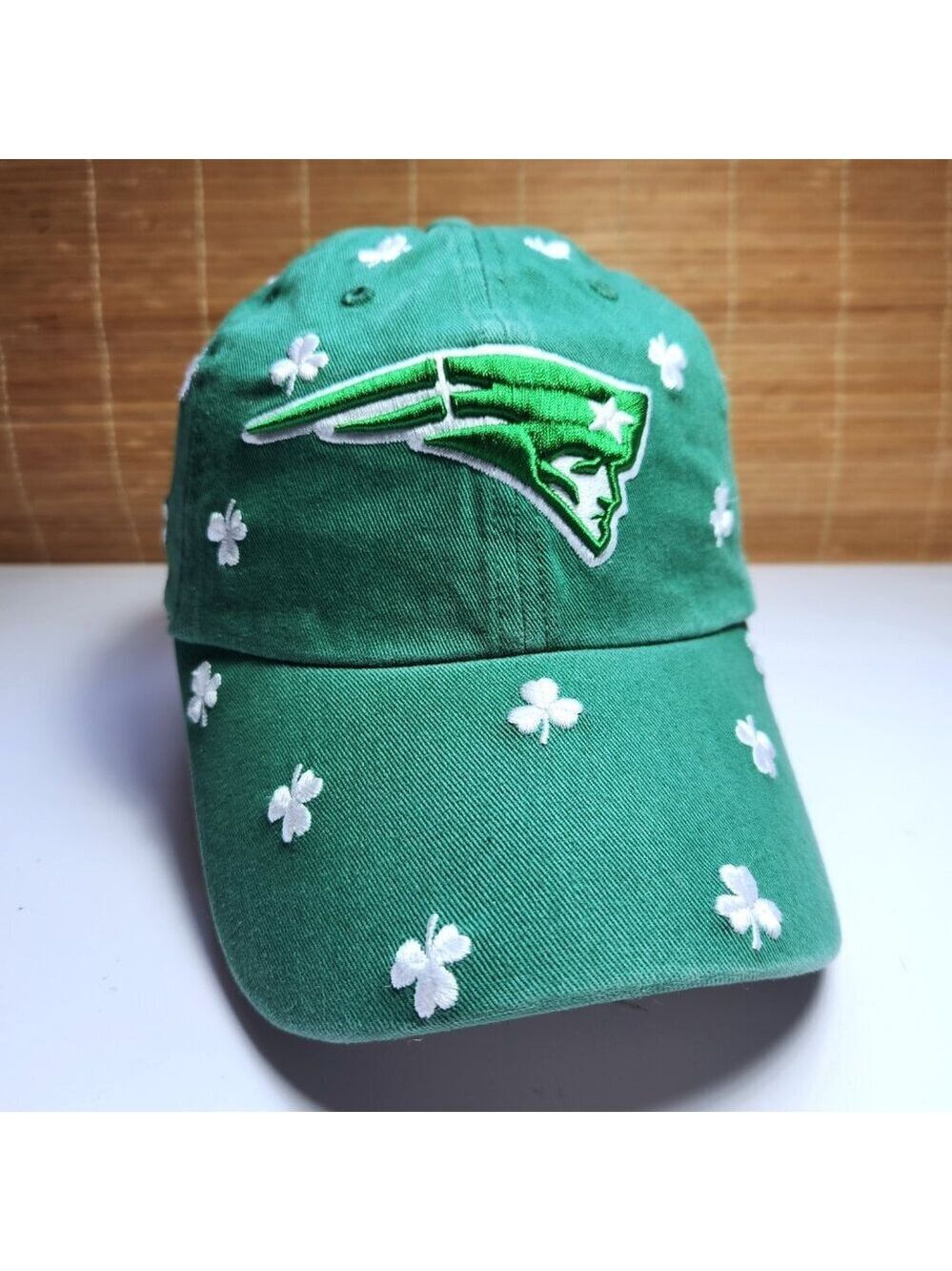 New England Patriots NFL Baseball Hat 47 Brand Embroidered Shamrock Rare